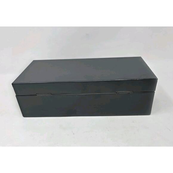 Mid Century Metal Money Box Vintage Grey Mold Master 10x5x3 No Key - Picture 5 of 13